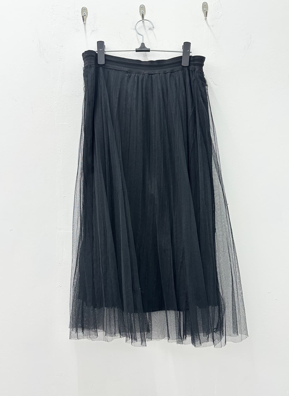 Vintage black pleated skirt  상품이미지1