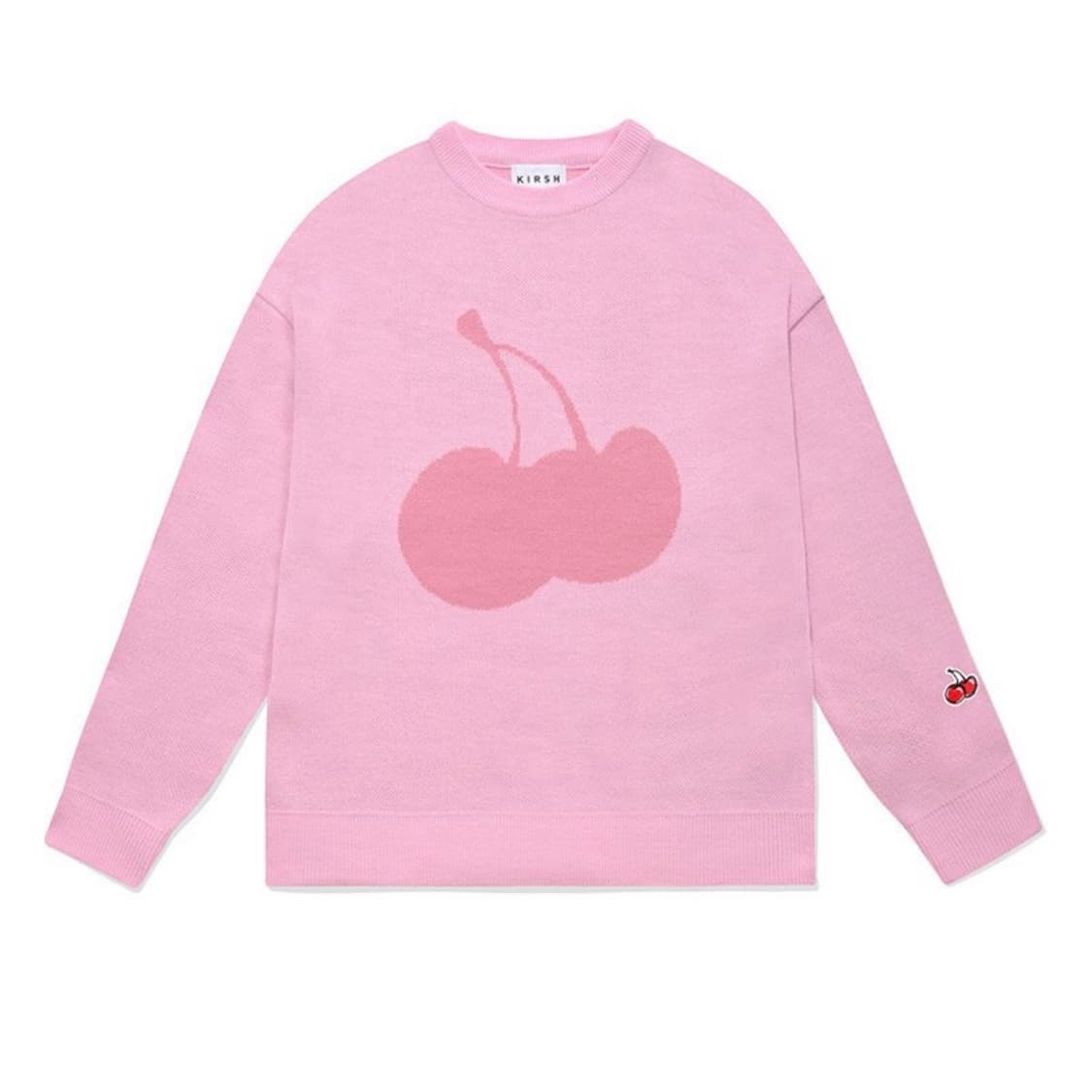 CHERRY TONE ON TONE ROUND NECK KNIT 상품이미지2