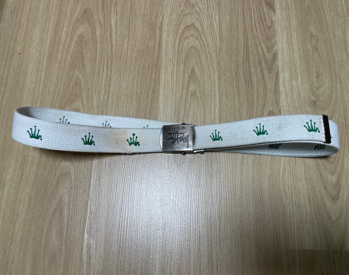빈티지 90s 올드 스투시 크라운 웹 벨트 상품이미지1