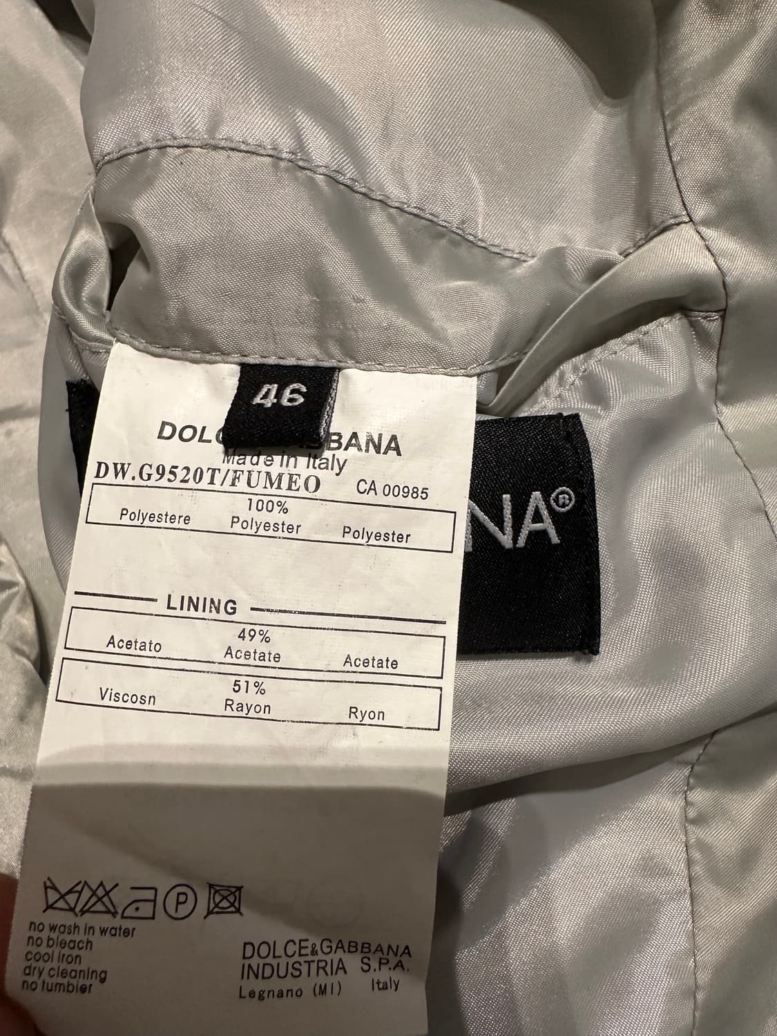 돌체앤가바나 실버 포켓 봄버 자켓 46 상품이미지5