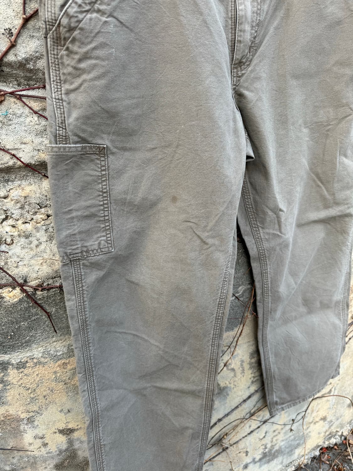 칼하트 빈티지 b151 LBR 카펜터 싱글니 카고 워크 팬츠 상품이미지5