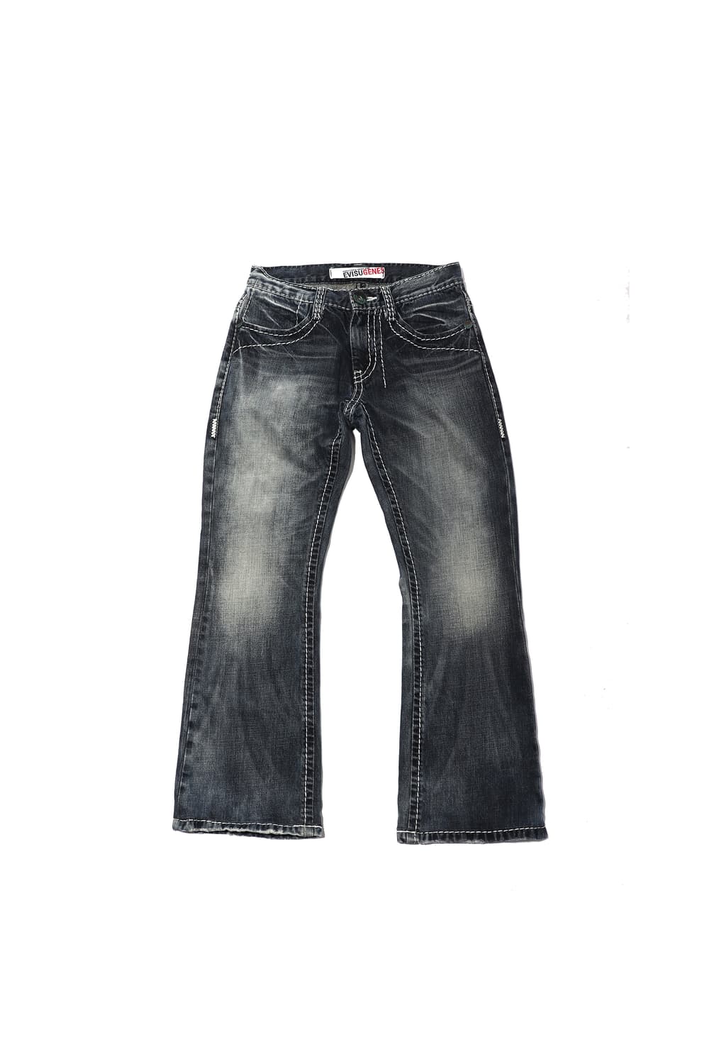 EVISU 데님 스티치 플레어 팬츠 women 26 상품이미지1