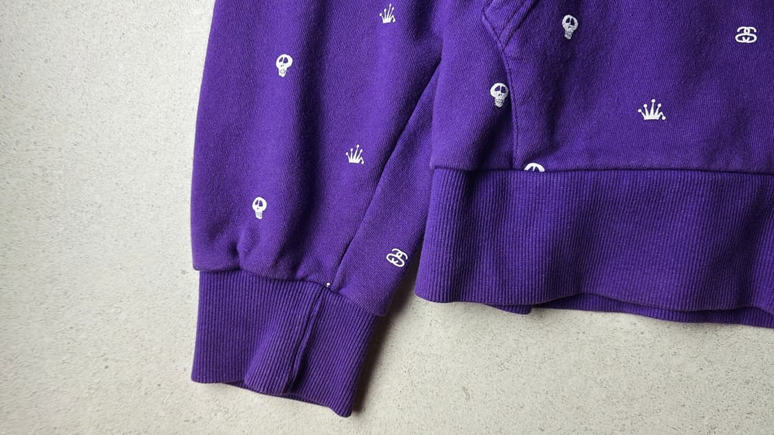 스투시 스컬 후드집업 상품이미지4