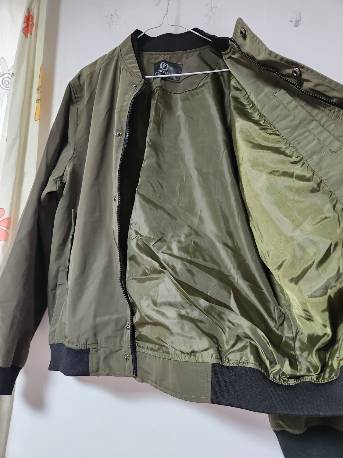 잭필드 블루종 카키색 봄버 자켓 110 상품이미지7