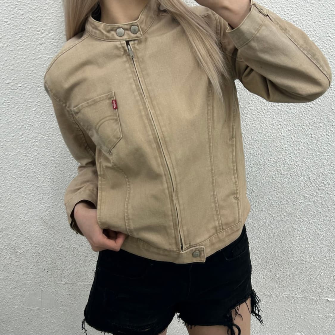 리바이스 베이지 데님 블루종 자켓 상품이미지2