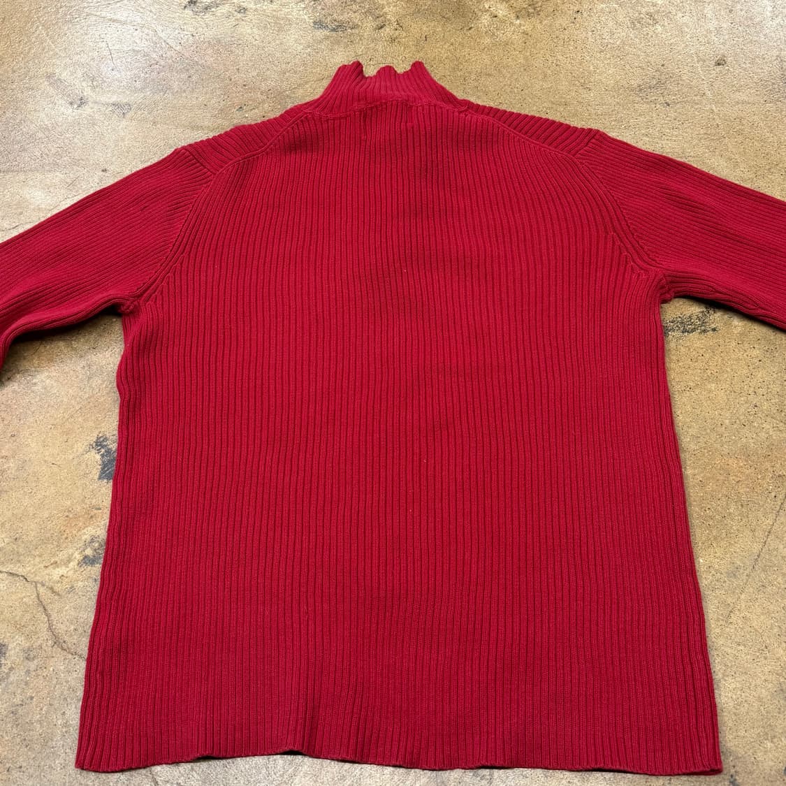 폴로 진스 레드 니트 반집업  상품이미지4