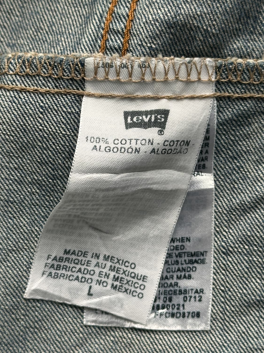 [Levi's] 오리지널 4포켓 데님 트러커 자켓 (Size L) 상품이미지10