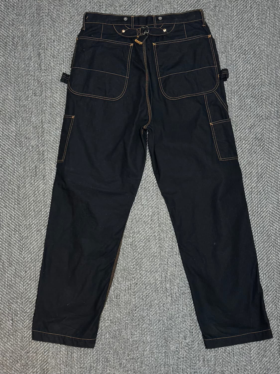 캐피탈 씬 캔버스 럼버 팬츠 블랙 상품이미지2