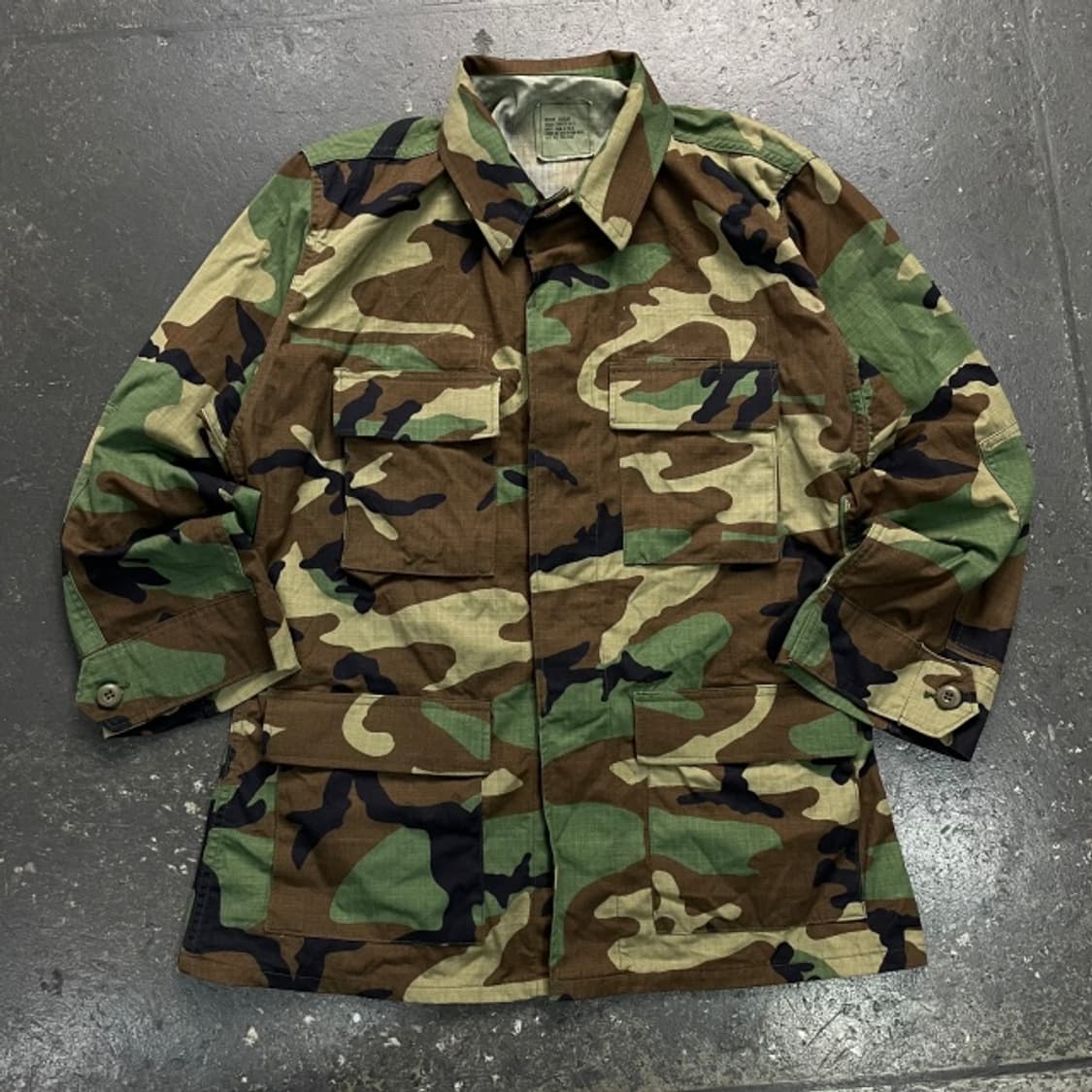 100 미군 우드랜드 카모플라쥬 밀리터리 BDU 자켓 상품이미지1