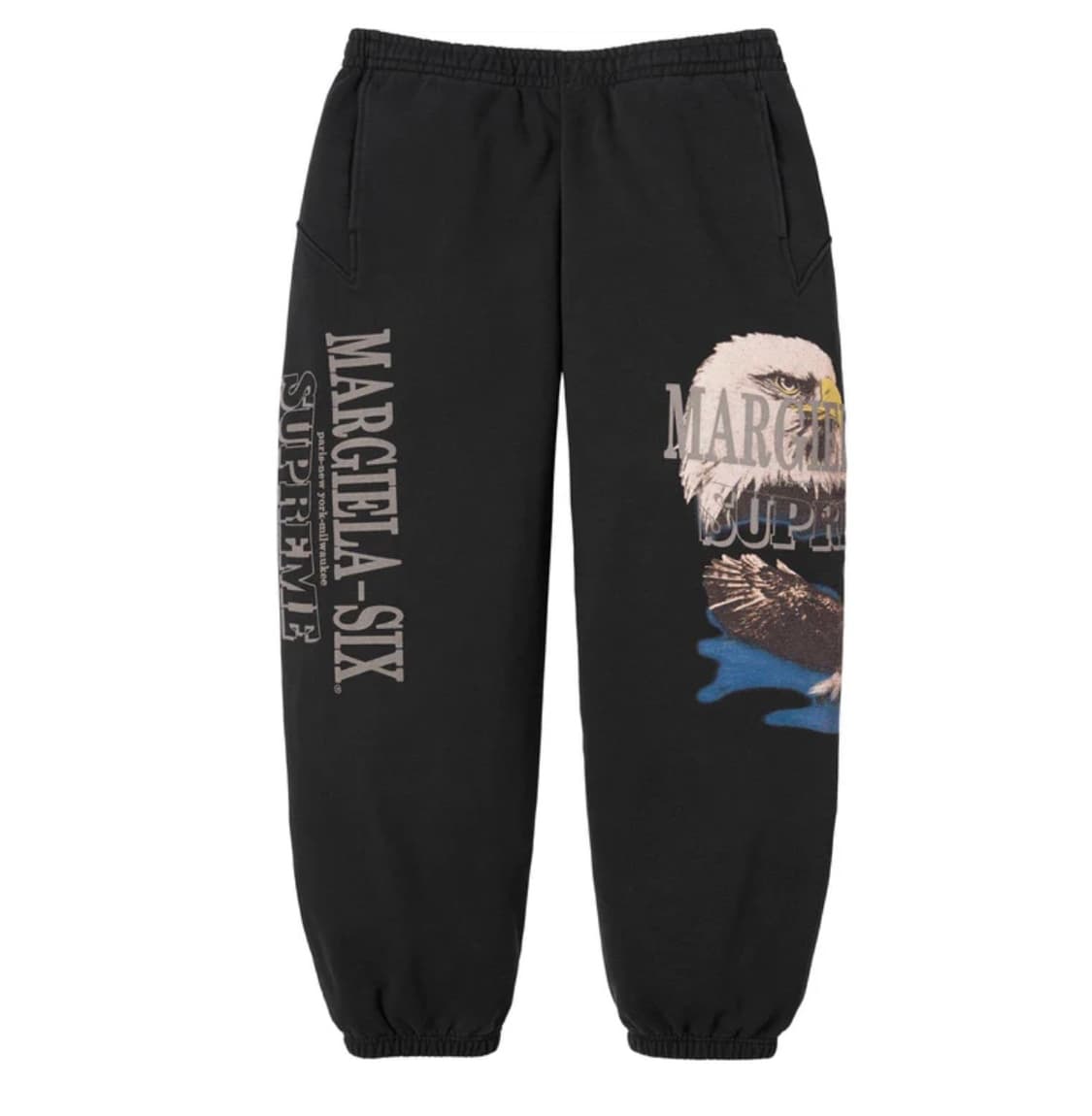 슈프림 x 마르지엘라 이글 스웨트팬츠 블랙 M 상품이미지2
