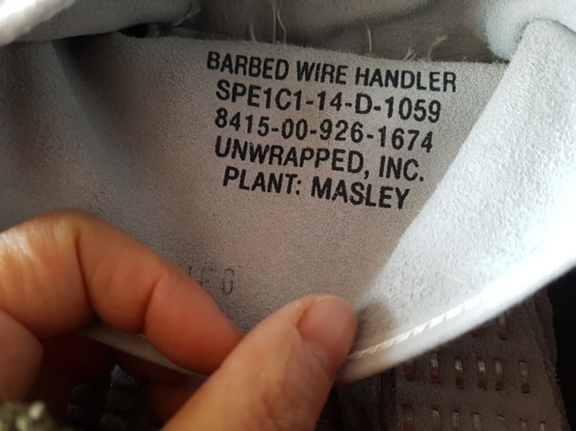 미 철조망 핸들러 장갑 상품이미지5