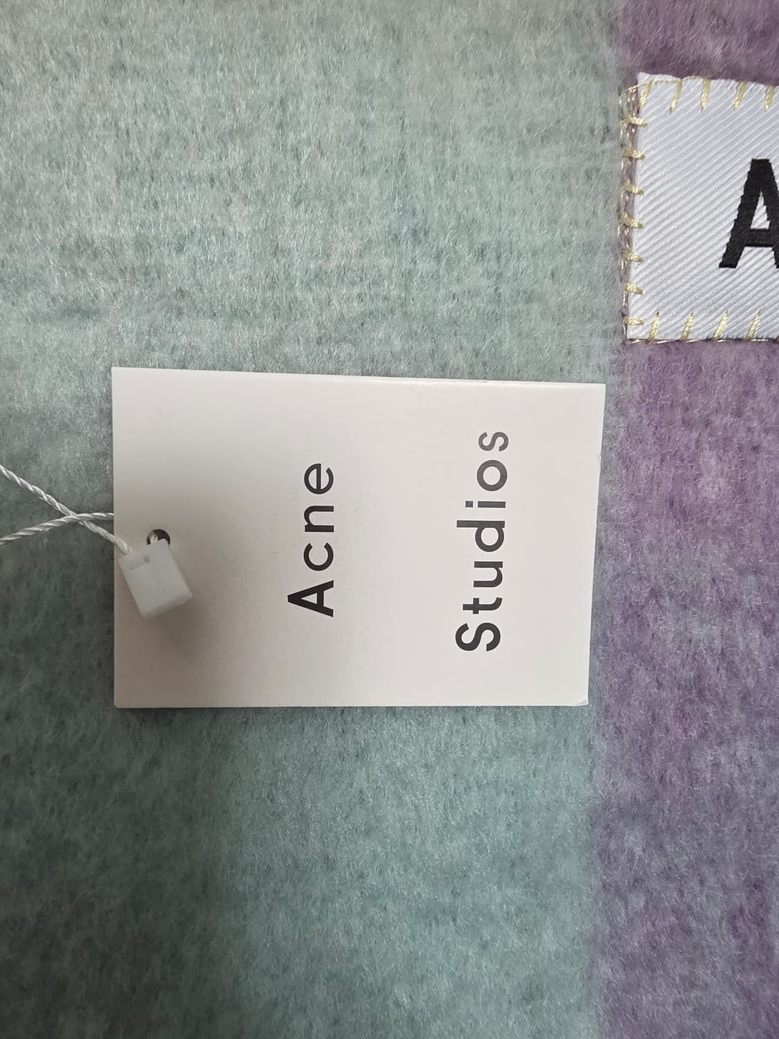 Acne Studios 머플러 (퍼플/민트/옐로우 믹스) 상품이미지4