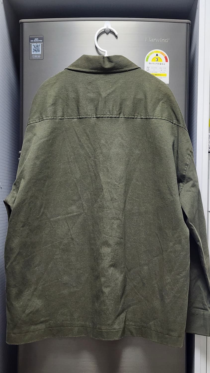 N.J. CLOTHING COMPANY 카키 코튼 셔츠 자켓 상품이미지2