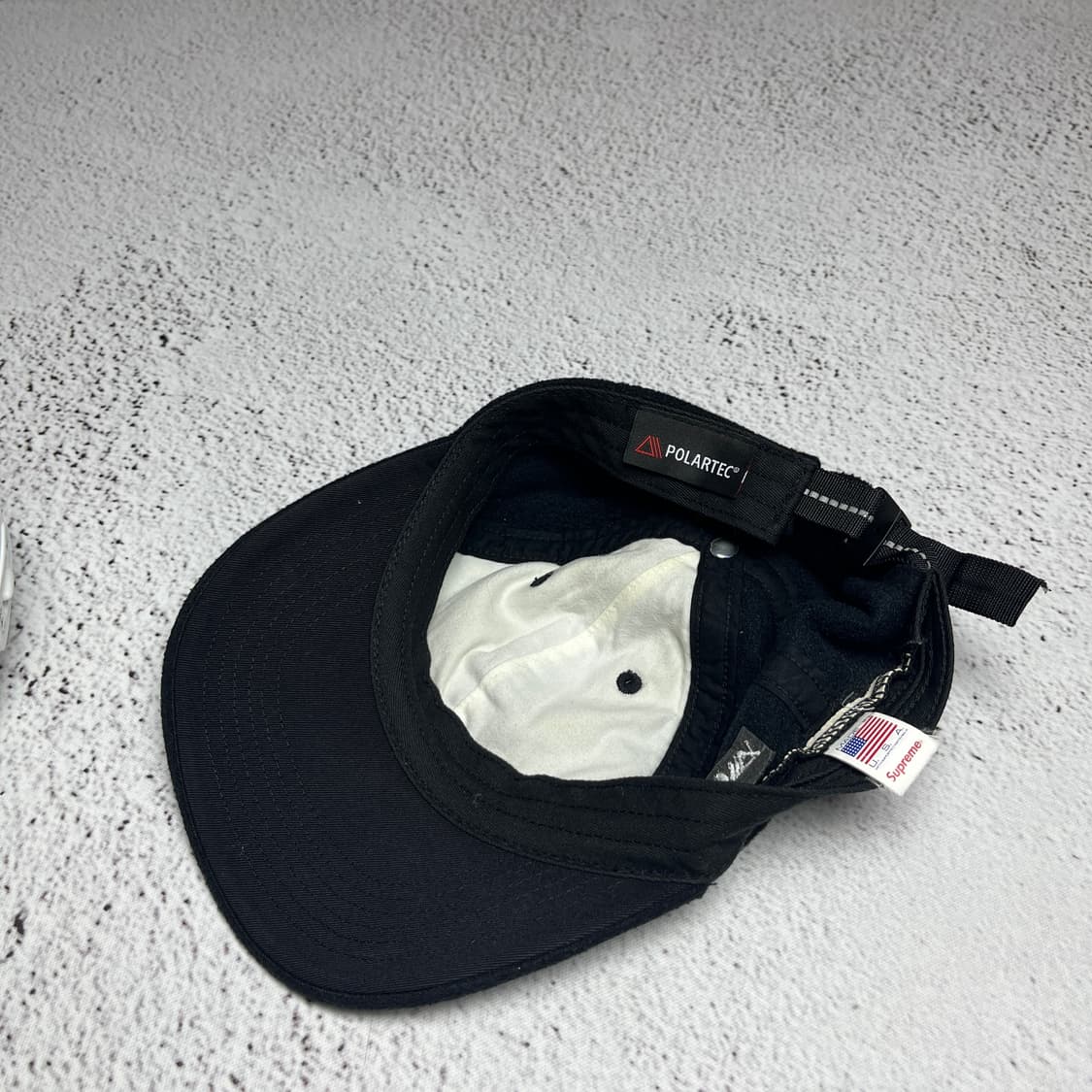 Supreme Polartec Small Box 6-Panel Black 상품이미지5