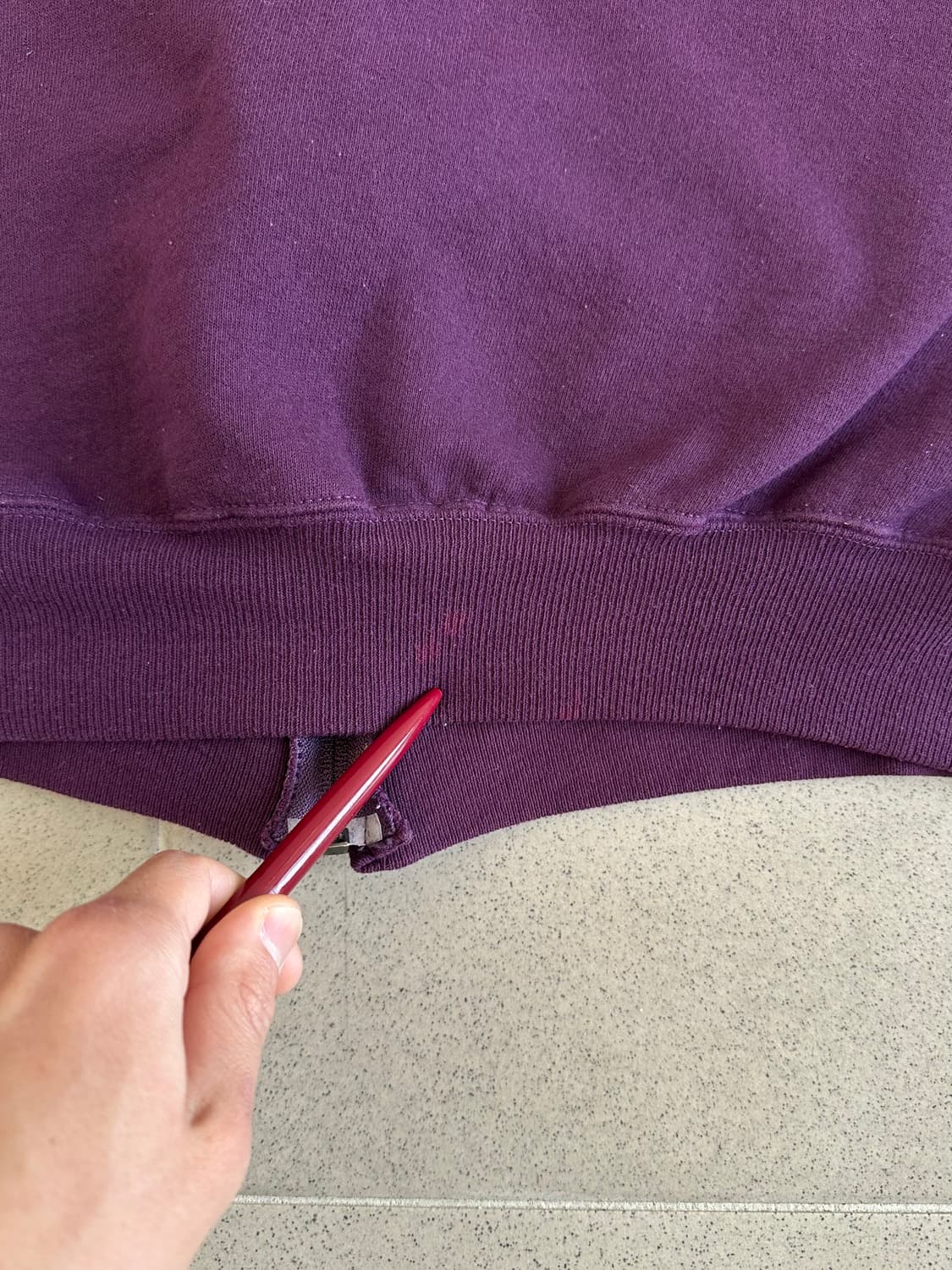 90s 빈티지 러셀 후드집업 퍼플 XL USA 상품이미지7