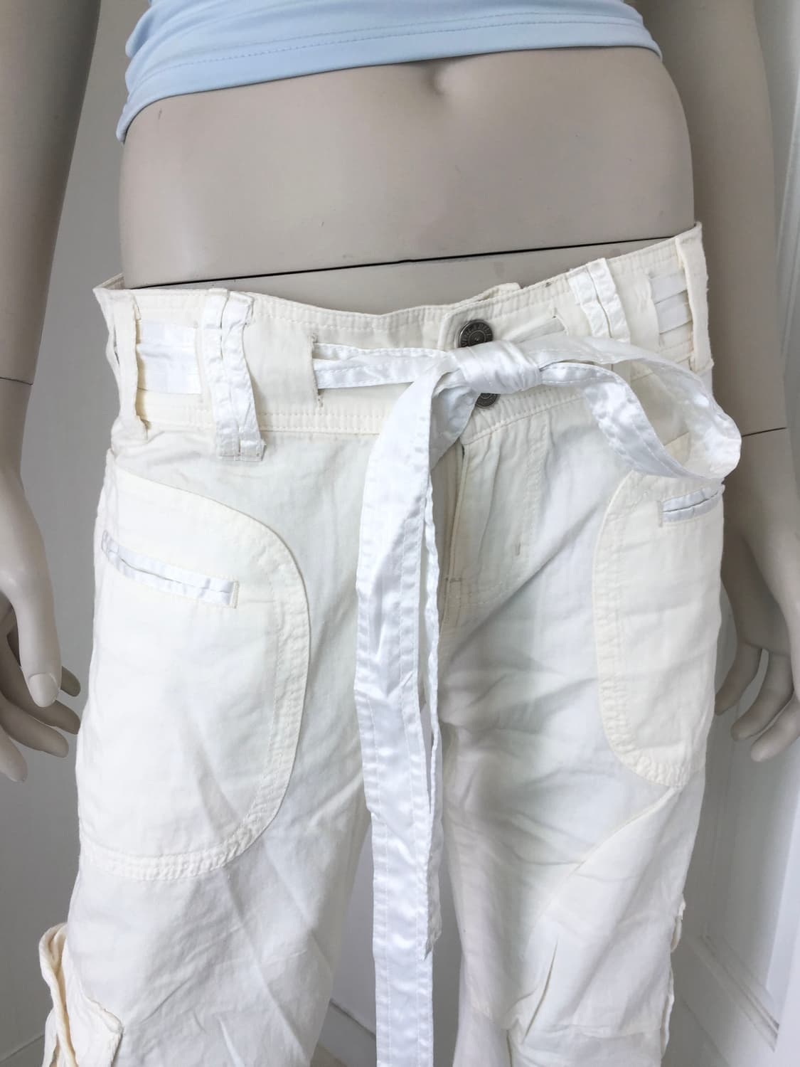 Vintage Cream Cargo Long Pants 상품이미지2