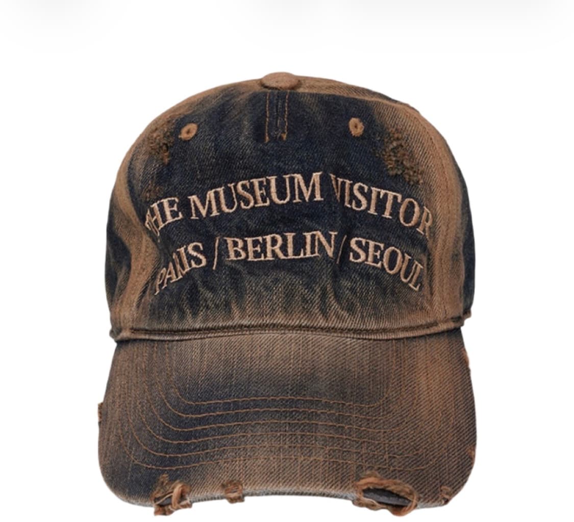 The Museum Visitor Washed Denim Ball Cap 상품이미지1