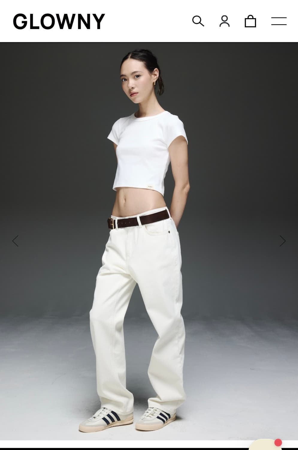 Glowny Jane jean white M 상품이미지2