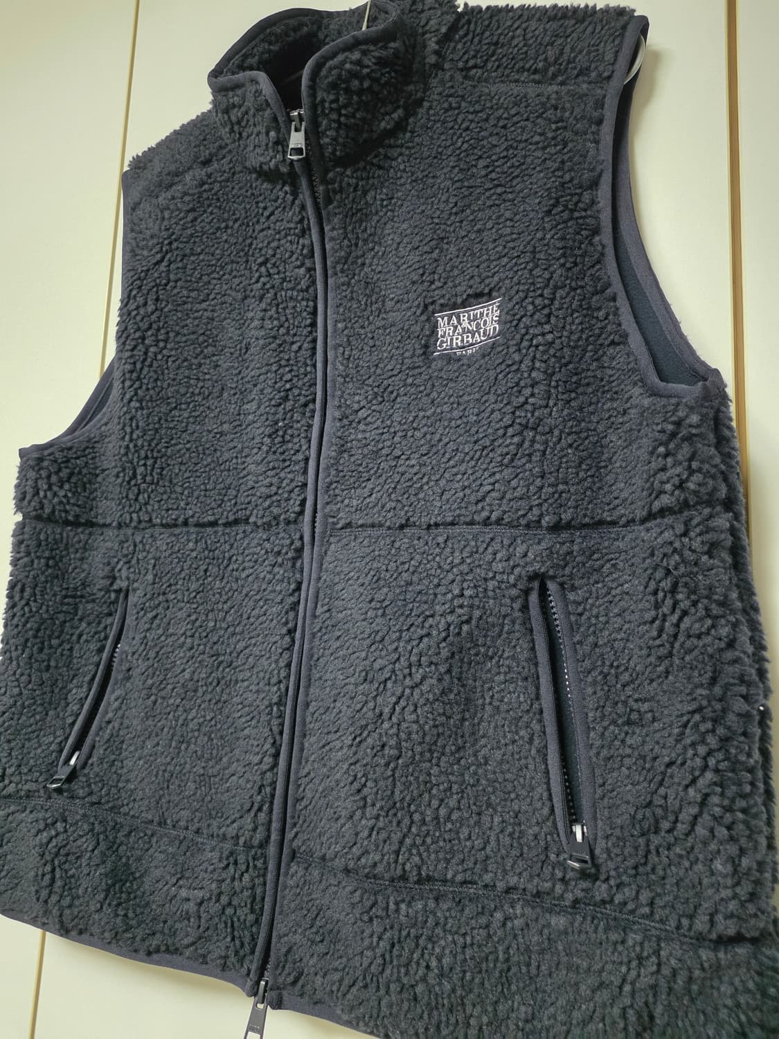 마리떼 네이비 뽀글이 집업 상품이미지1