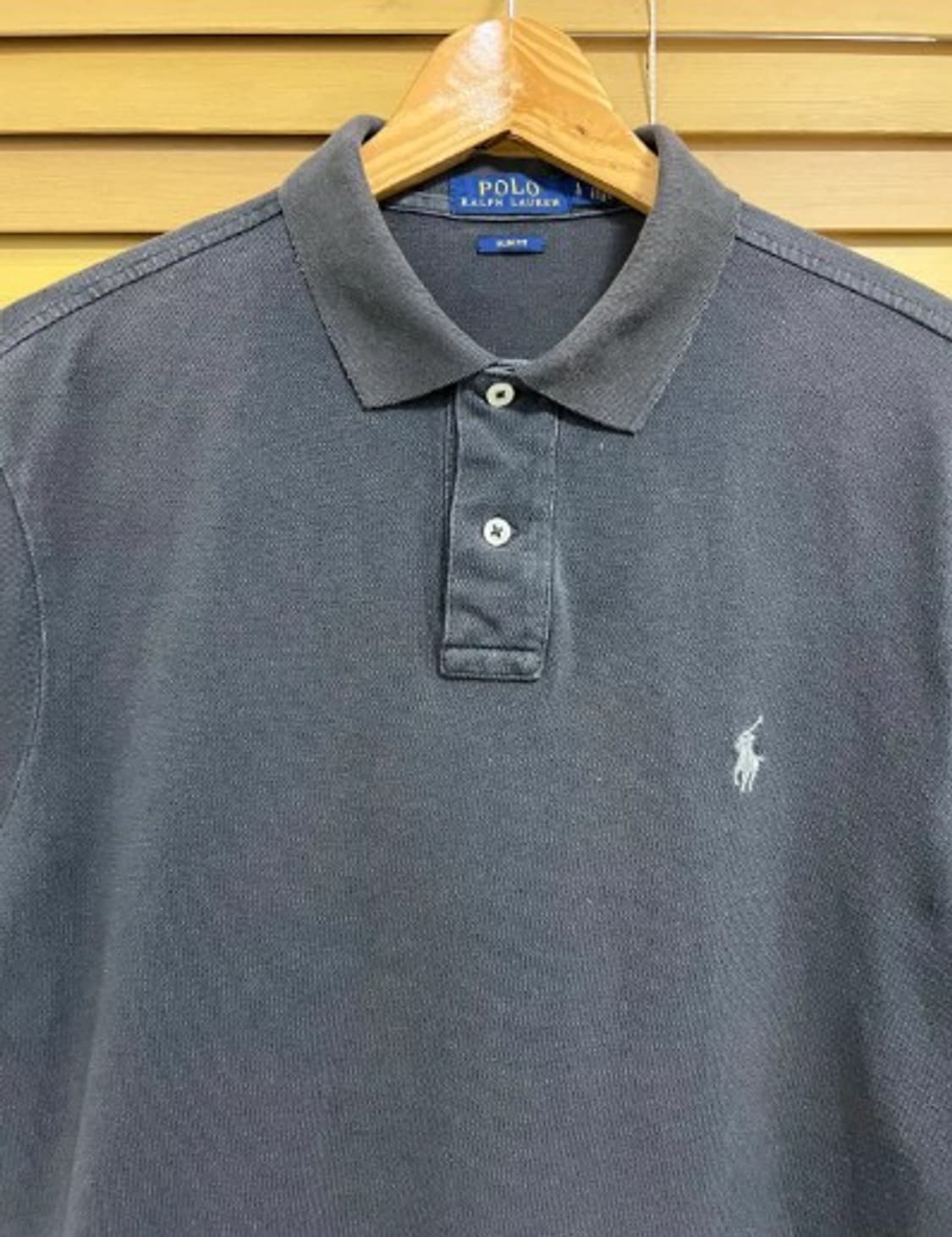 폴로랄프로렌 남성 차콜그레이 PK카라반팔티셔츠 L 상품이미지1