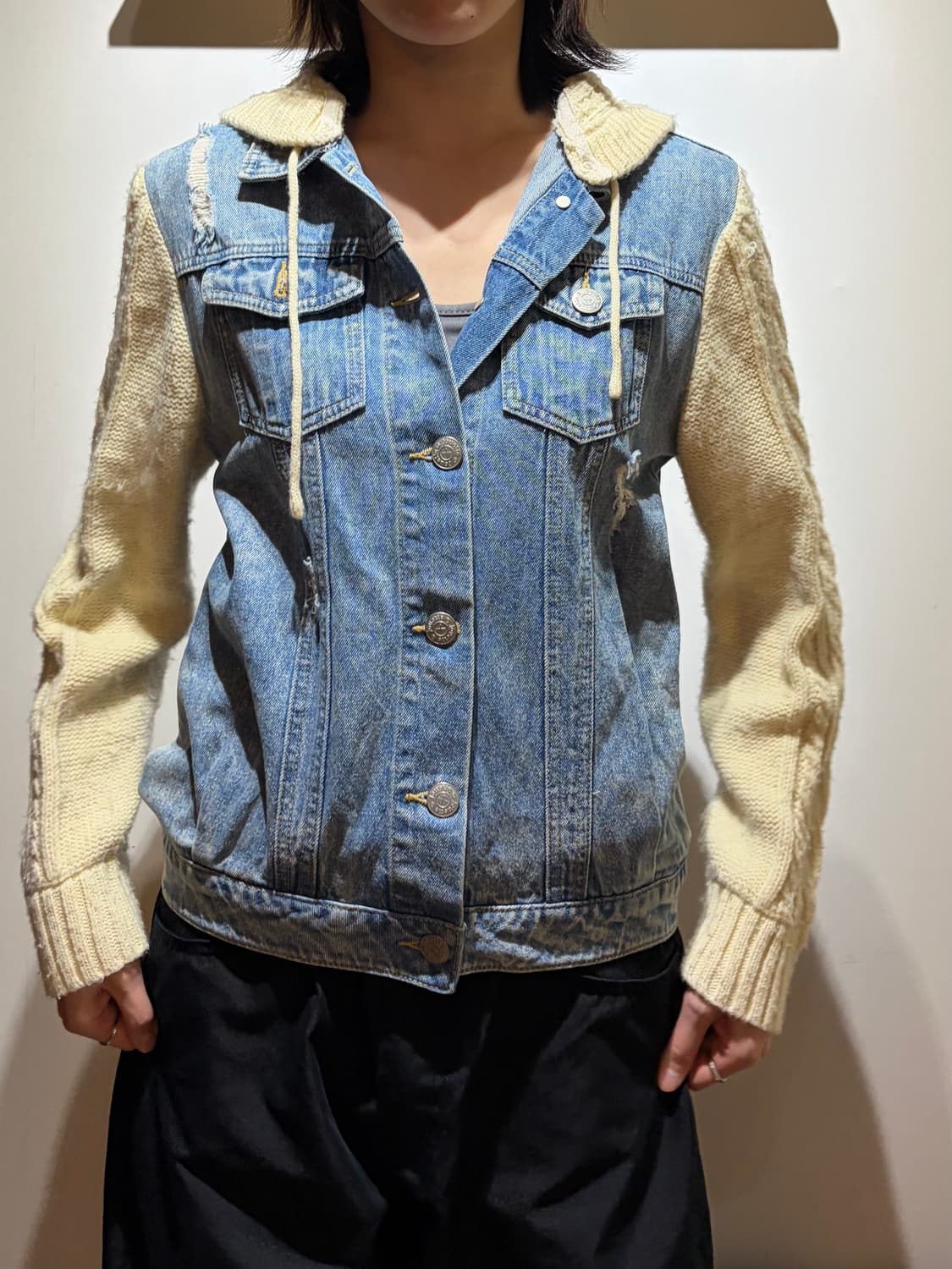 데님 니트 아우터(착샷0) 상품이미지6