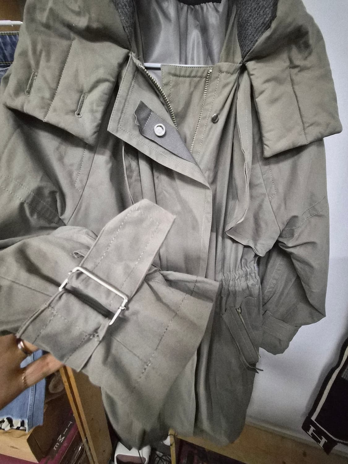 오브제 야상 트렌치 코트 상품이미지4