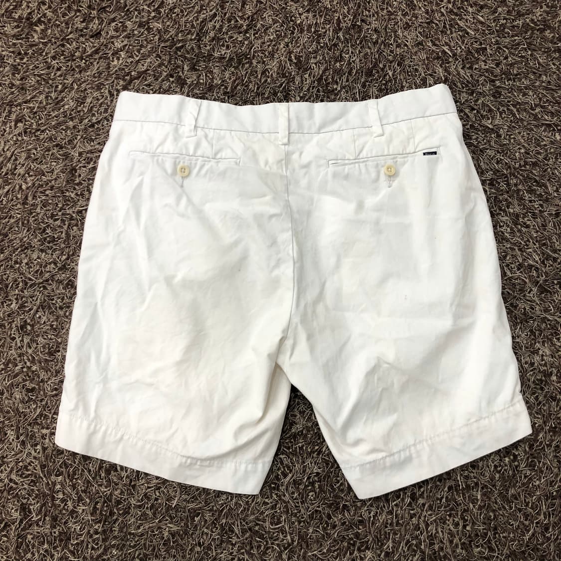 32 폴로 랄프로렌 피마 코튼 화이트 코튼 반바지 상품이미지3