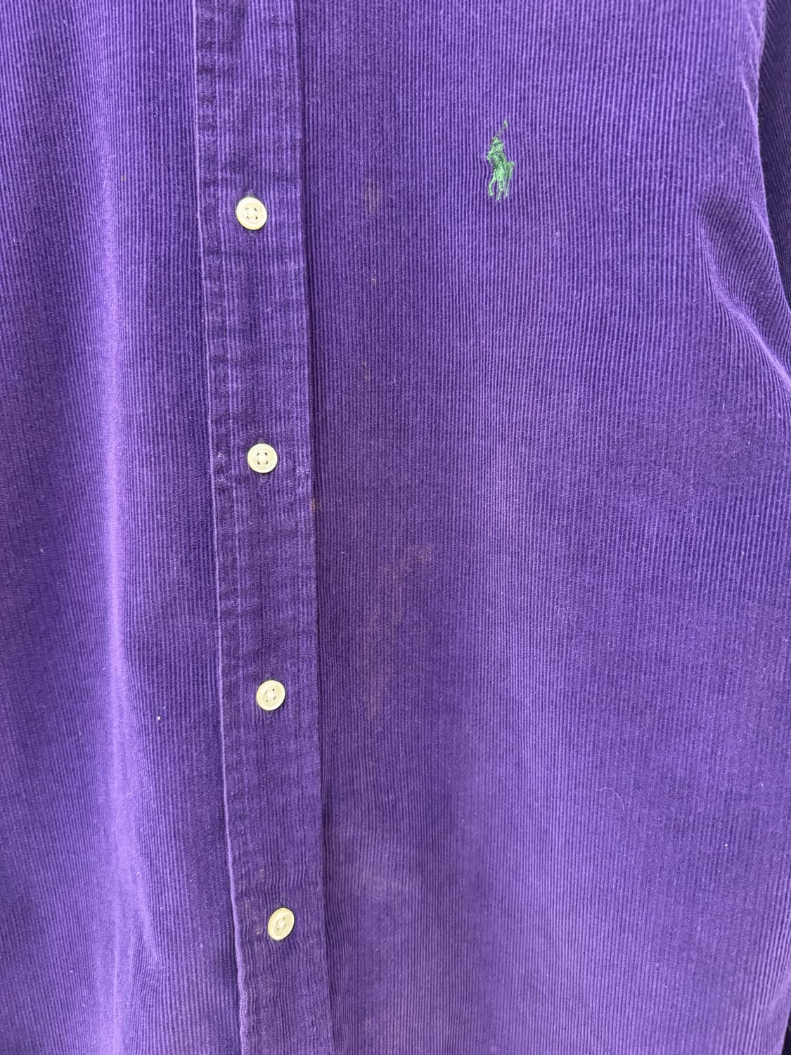 폴로 퍼플 코듀로이 셔츠 상품이미지5