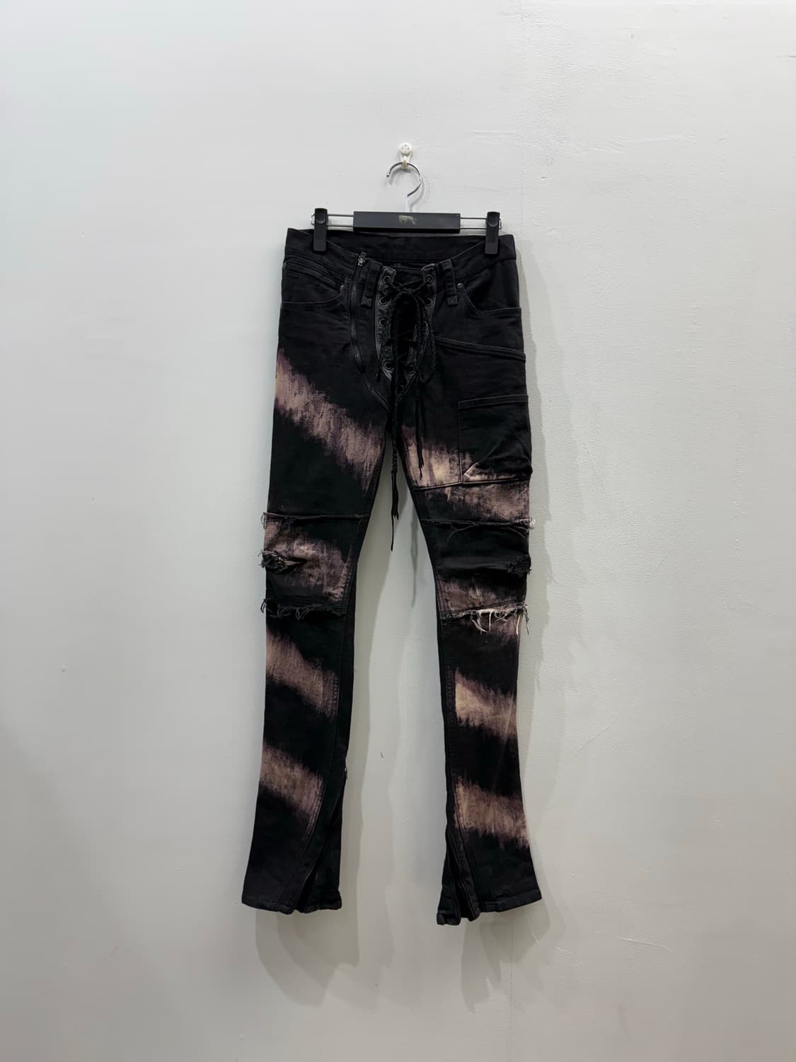 Ifsixwasnine 아카이브 지퍼 디테일 슬림 부츠컷 데님진 상품이미지1