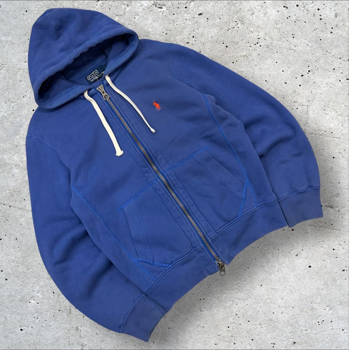 [S] 폴로 랄프로렌 블루 스웻 투웨이 후드집업 D170 상품이미지1