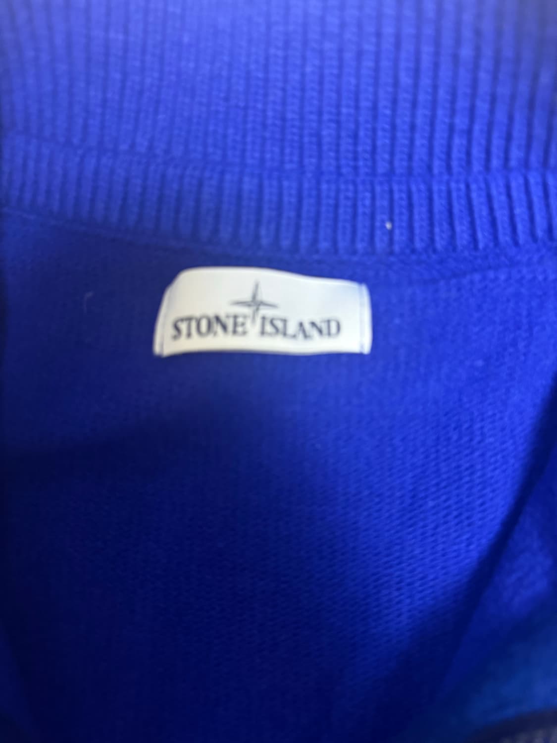 스톤아일랜드 반집업니트 로얄블루 상품이미지3