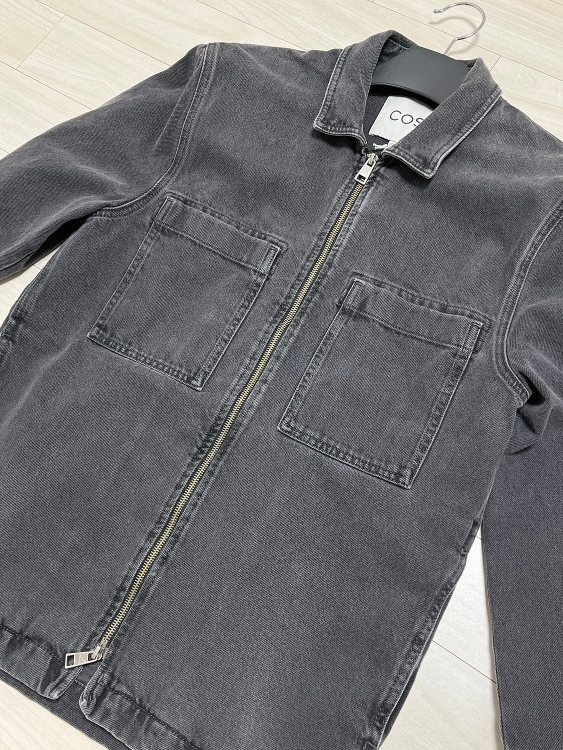 Cos 집업 데님 자켓 상품이미지1
