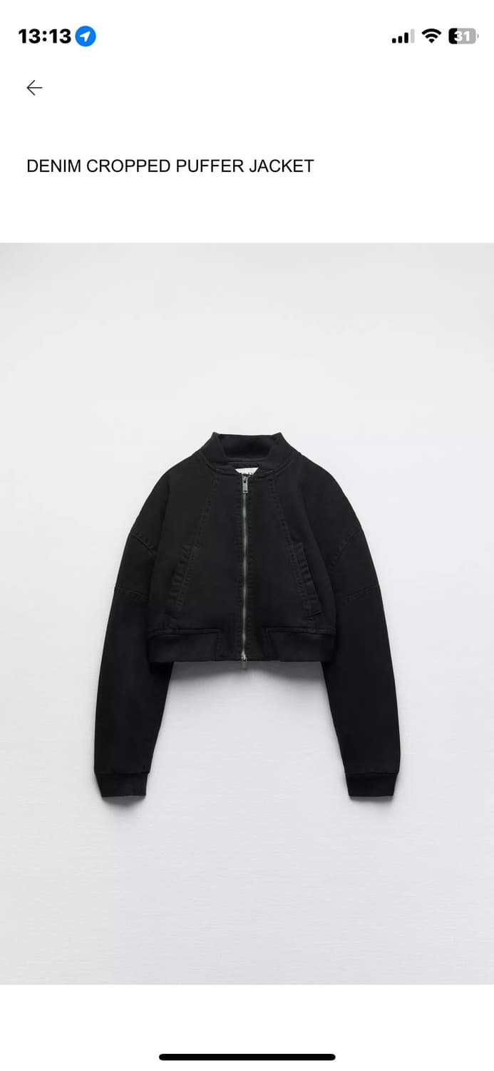 자라 크롭 데님 자켓 상품이미지1