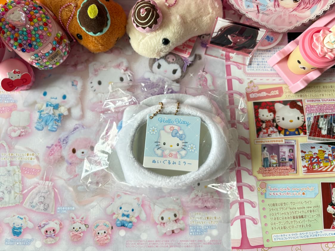 헬로키티 날개 천사 간호사 거울 키링 상품이미지2