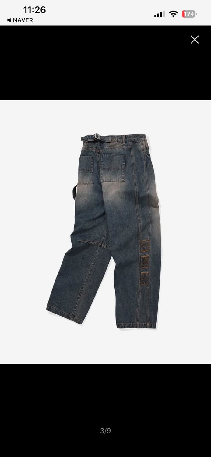 카락터 빈티지 엠블런 데님 상품이미지3