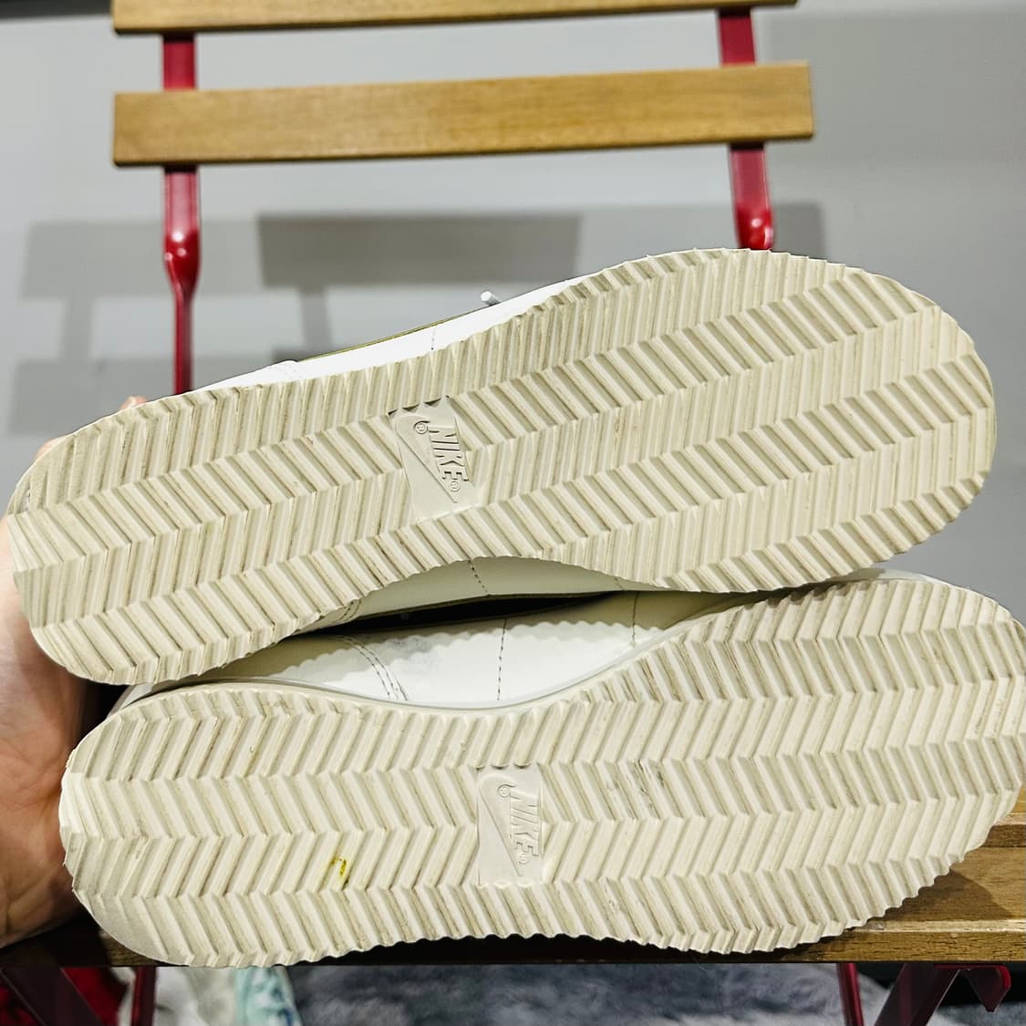 245) 나이키 운동화 여성 여자 신발 코르테즈 화이트/다크브라운 상품이미지6