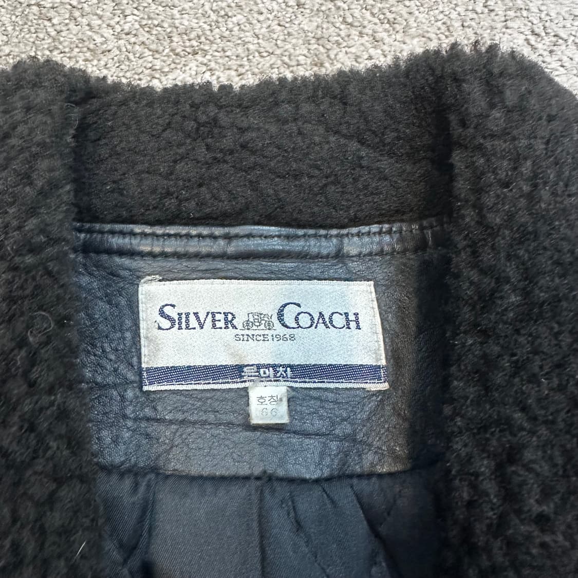 80s 퍼카라 크롭 소가죽 봄버 자켓66 상품이미지4