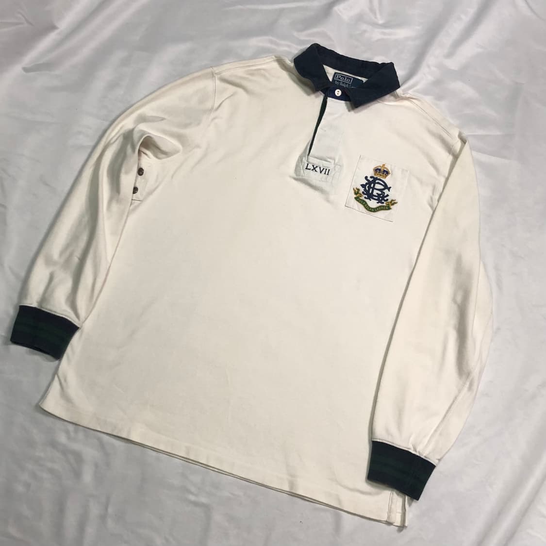 폴로 랄프로렌 LXVII 크레스트 자수 럭비 카라티 상품이미지2