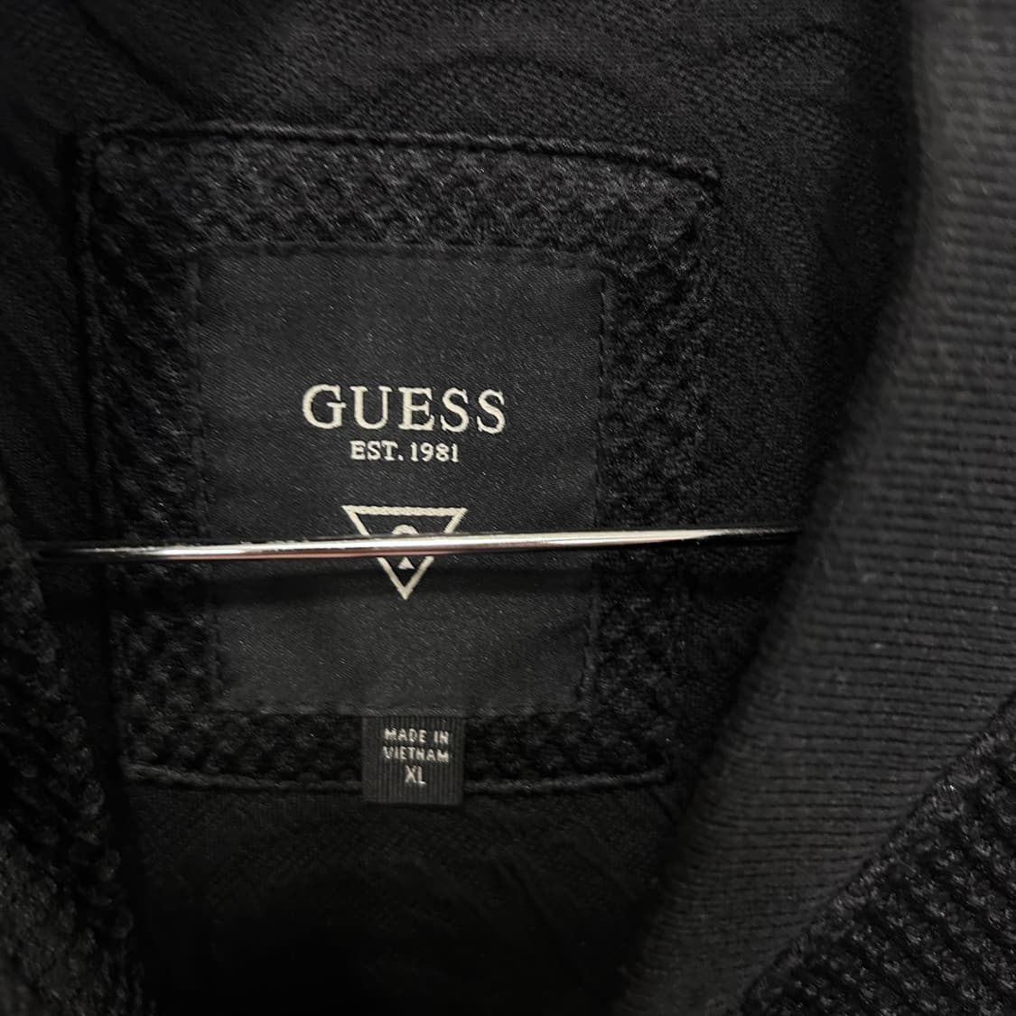 게스 와플 숄카라 코튼 스타디움 자켓 상품이미지3