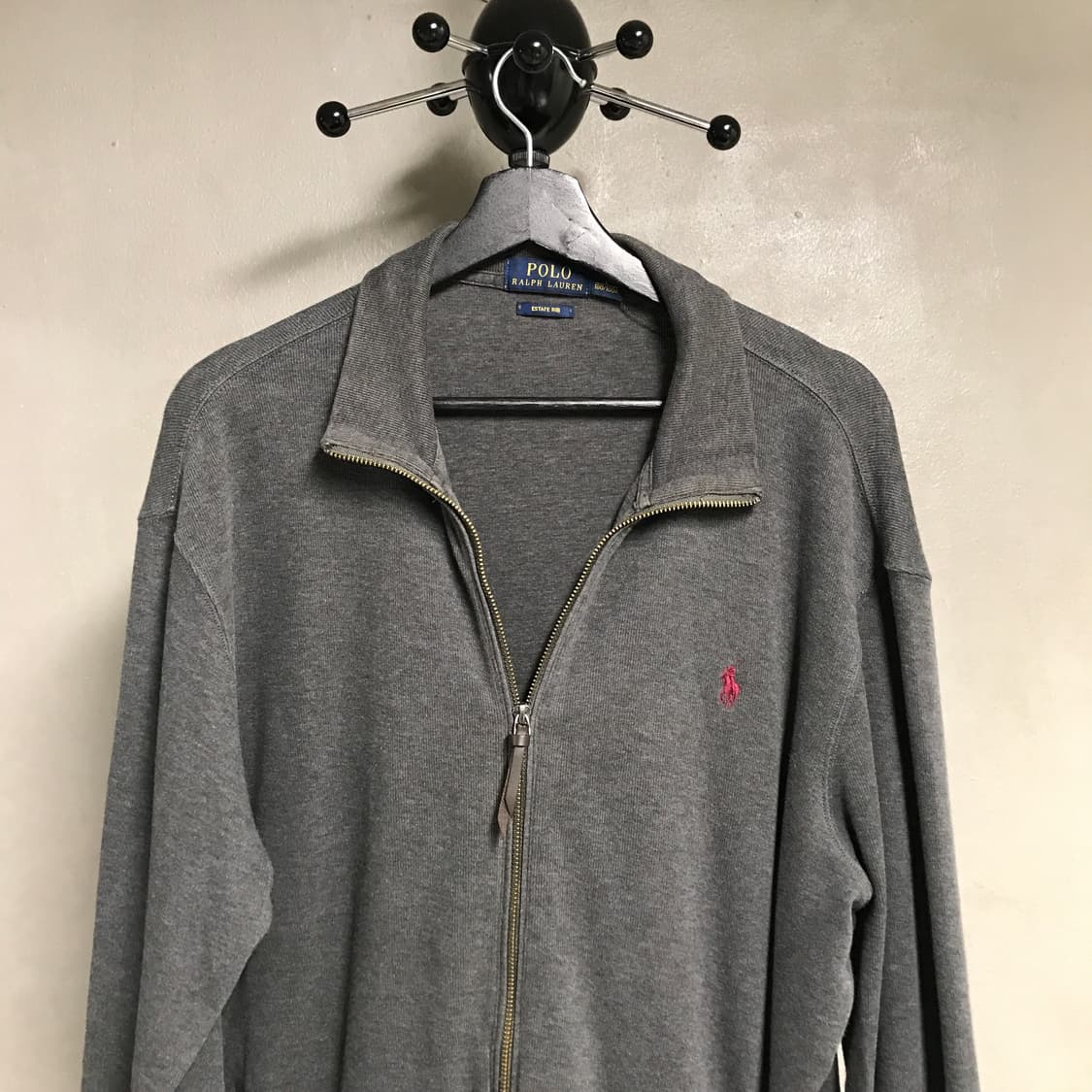 폴로 랄프로렌 니트 집업 그레이 L 상품이미지2