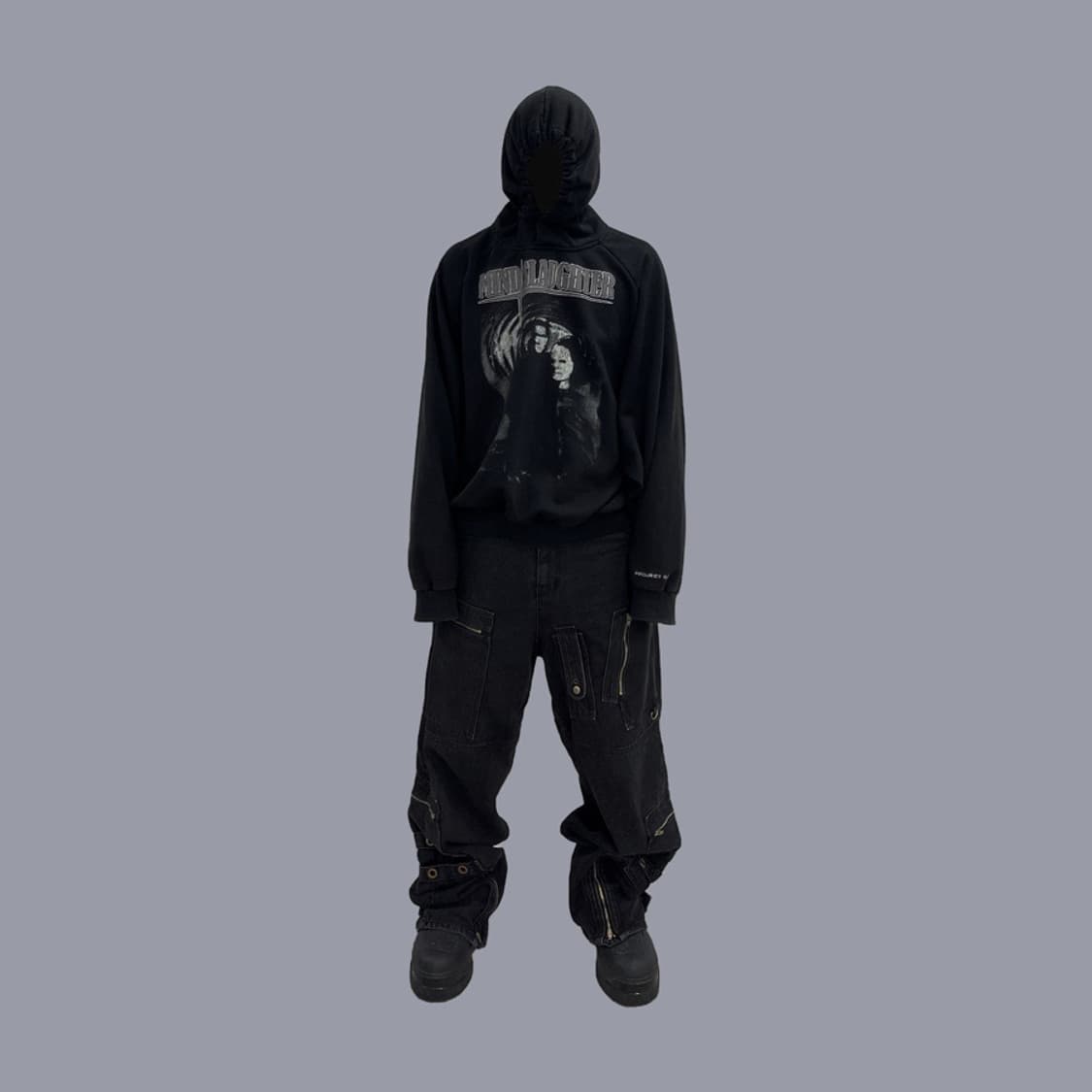 Project GR Mind Slaughter Washed Hoodie 상품이미지1