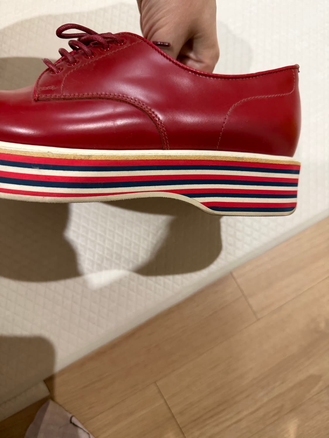 처치스 옥스퍼드화 레드 상품이미지5