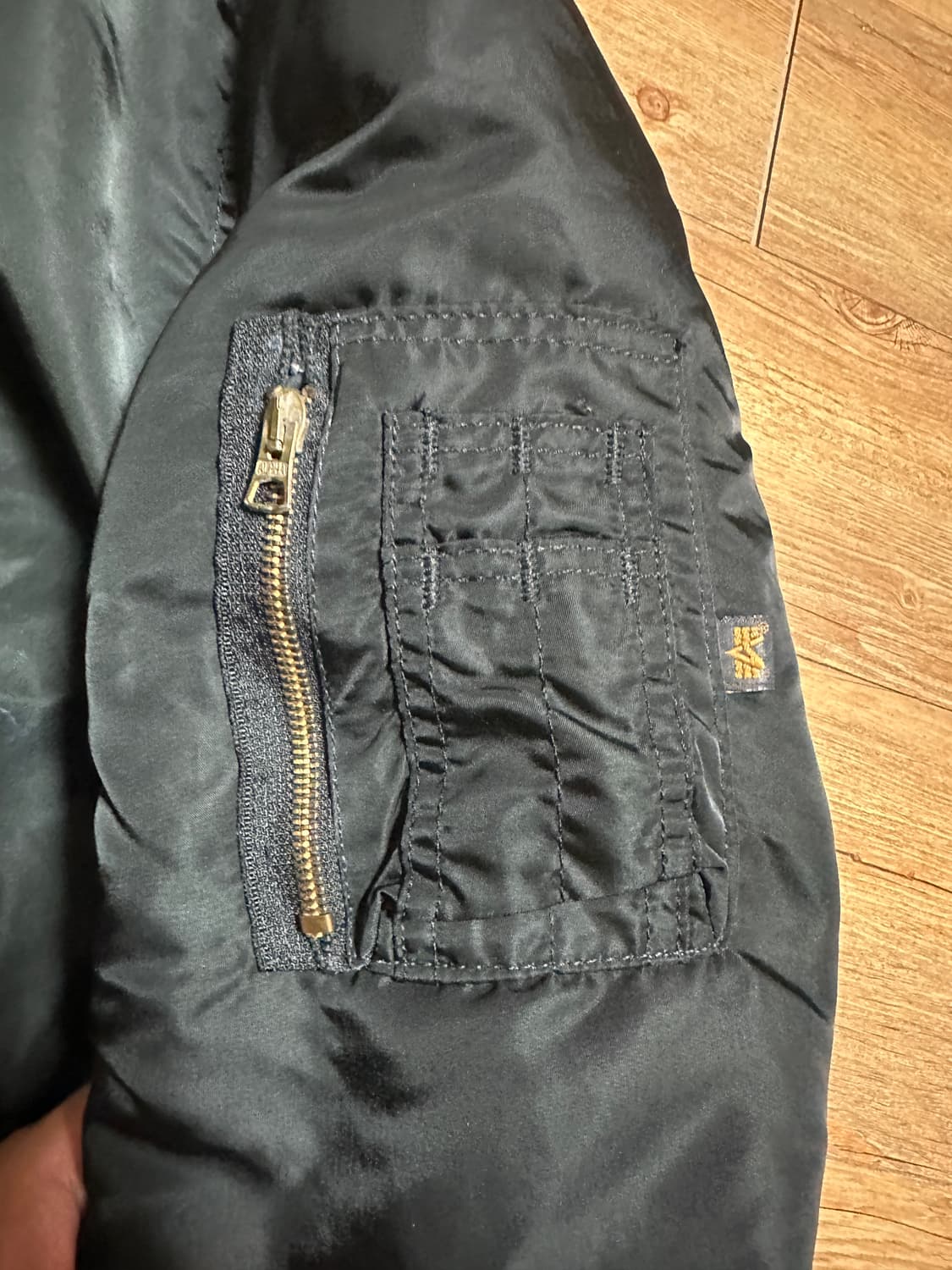 90~00s 민수용 알파인더스트리 ma1 자켓 블랙 미제🇺🇸 상품이미지3