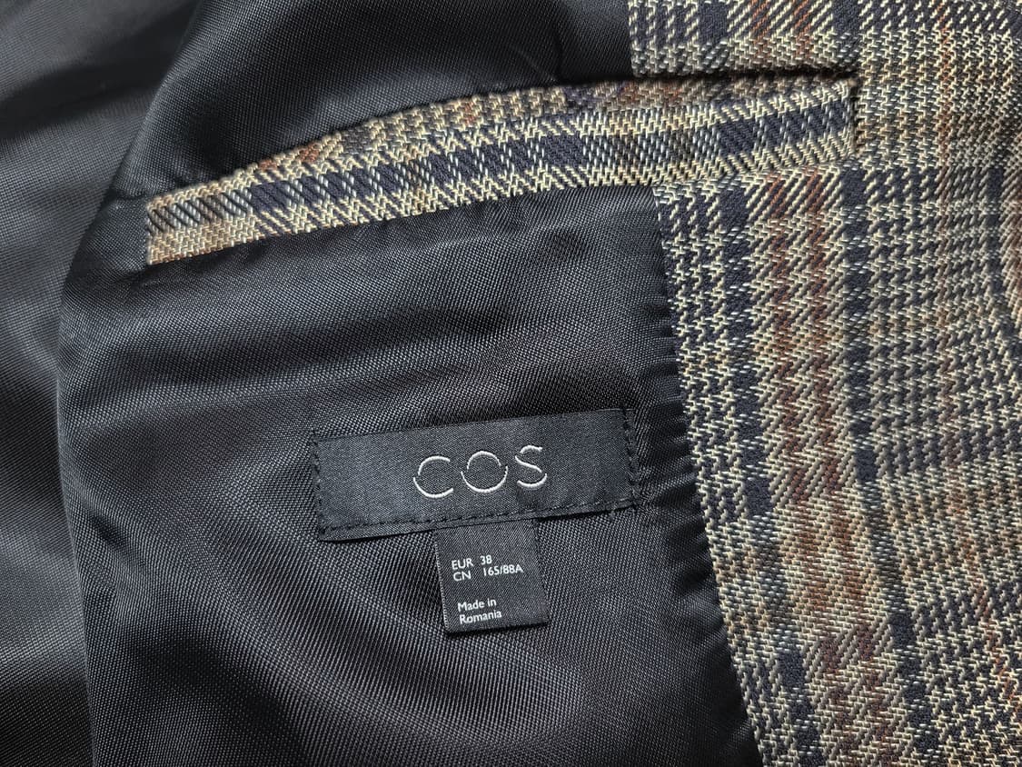 COS 체크 더블 울코트자켓 55-66 새상품 상품이미지9