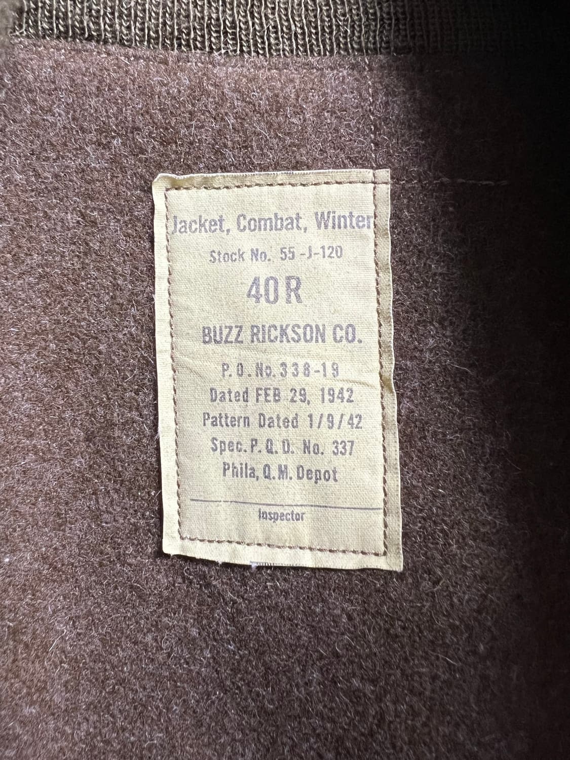 Buzz Rickson 버즈릭슨 탱커자켓 상품이미지10