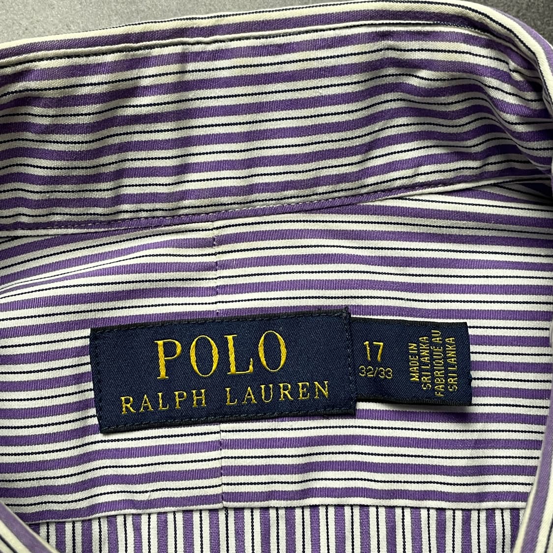 RALPH LAUREN 랄프로렌 빈티지 퍼플 스트라이프 코튼셔츠 상품이미지9