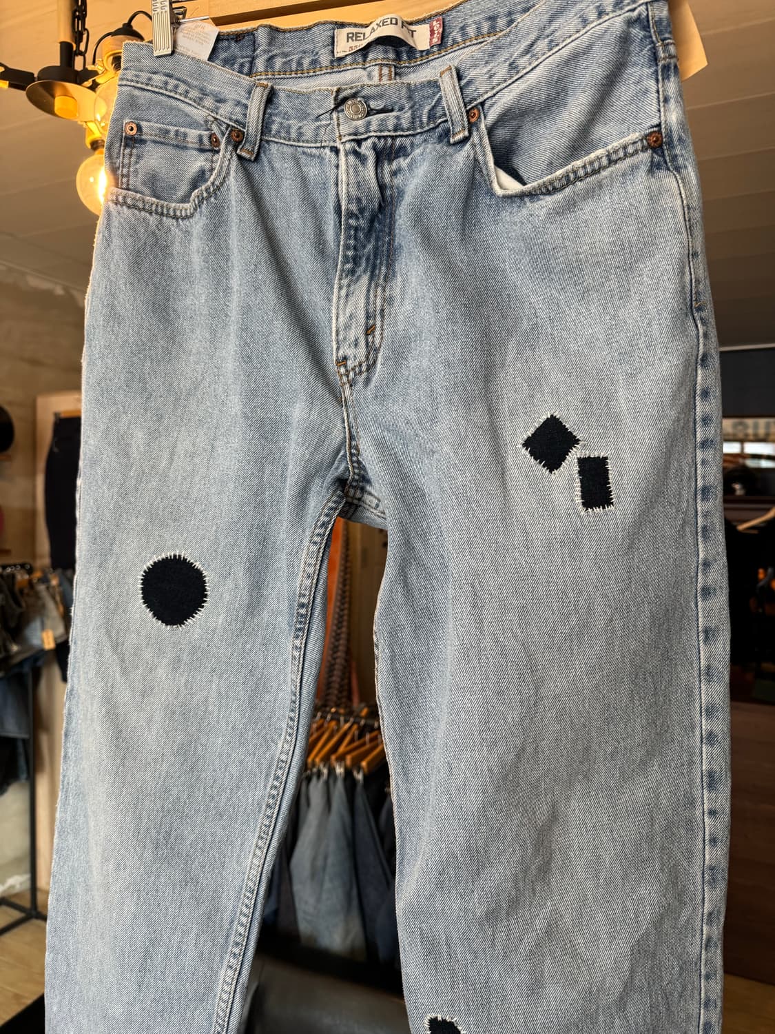  levi.s 550 34x32 핸드메이드 패치워크 상품이미지3