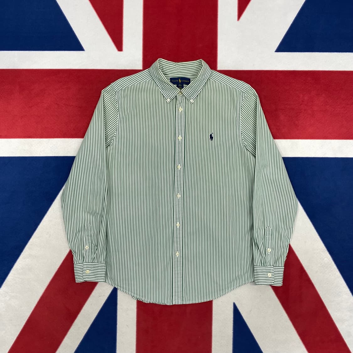 폴로 스트라이프 셔츠 실측 S-M  상품이미지1