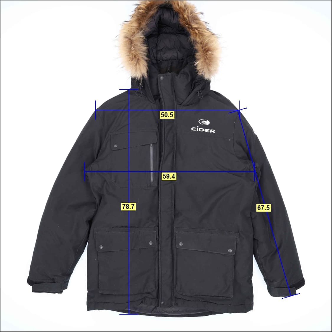 [XL] 아이더 카라스 덕다운 패딩점퍼 1205HR1 상품이미지7