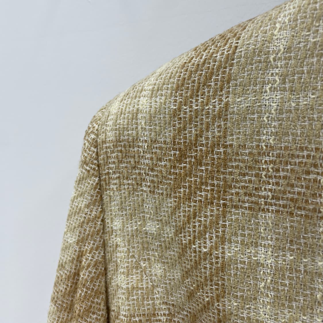 재팬 빈티지 체크 트위드 자켓 상품이미지4